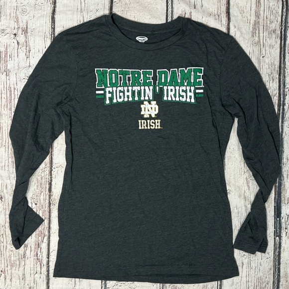 Notre Dame Fighting Irish Womens Sleepwear College NCAA Long Sleeve Tshirt - Picture 1 of 3